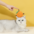 Novo design de pelúcia, brinquedo de gato silvervine interativo laranja
